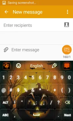 Halloween Keyboard android App screenshot 1